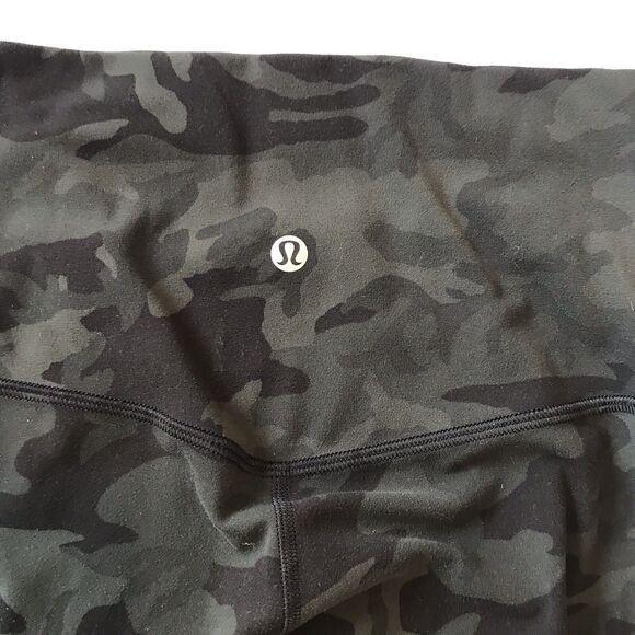 Lululemon Align Crop 21" Leggings Women 4 Camo Gator Green Nulu Gym Yoga W6AVIS - Picture 4 of 8
